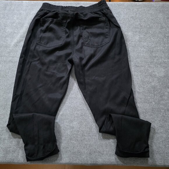 7 For All Mankind Pants Womens 28 Black Jogger Pullon Pockets Punk Grunge Goth - Picture 14 of 16